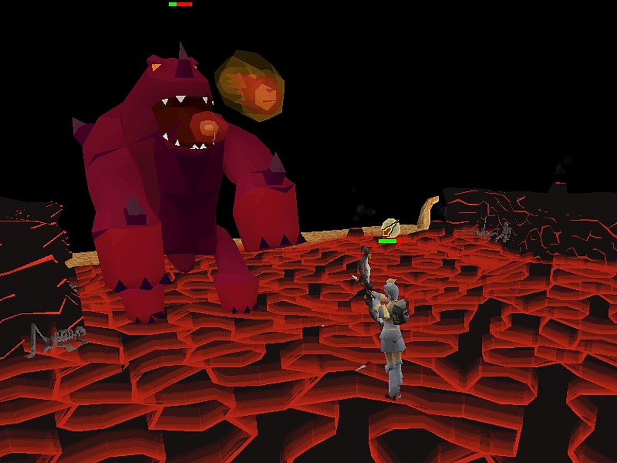 Facing Jad in the Fight Caves